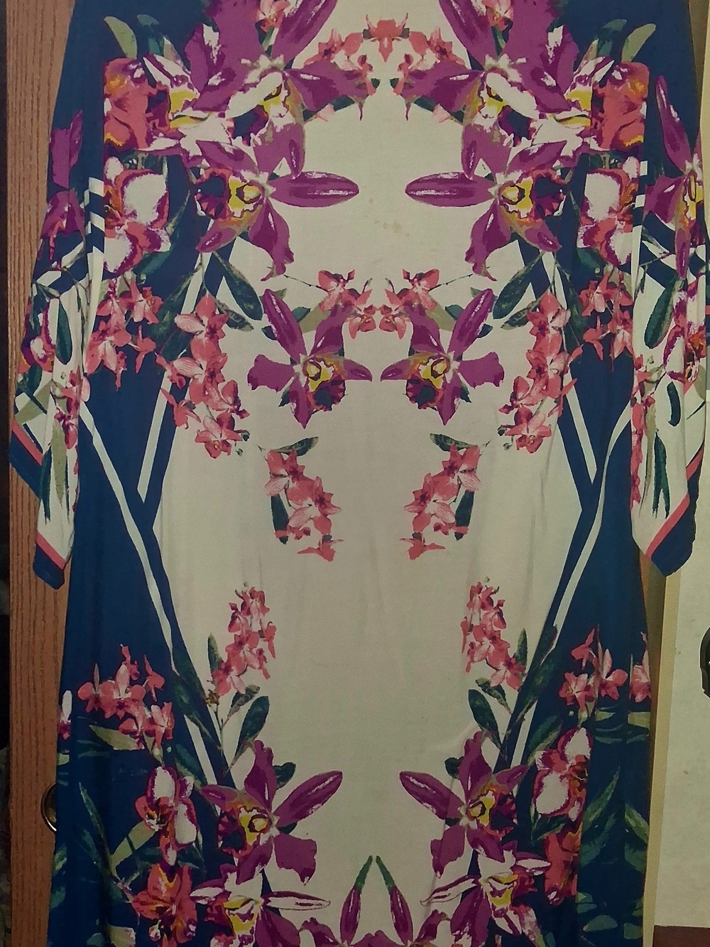 Flying Tomato Floral Swim Coverup - Purple, Pink & Navy